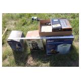 Oster breadmaker, coffee grinder, coffee maker