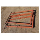 Cattle alley way, adjustable frames