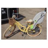 Huffy Nel Luso ladies bike w/kid seat