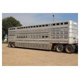 1982 Wilson 8x48 Cattle Pot Trailer