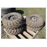 Can-Am 4 bolt rims w/tires