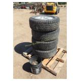 4 Ford Aluminum Rims with Tires
