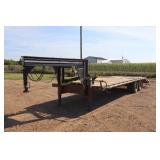2002 YMS Gooseneck 8x30 Flatbed Trailer