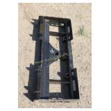 Skidloader backing plate, bale spear,