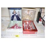 4 Barbies w/ Original Box