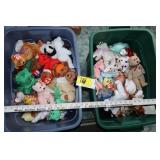 2 Totes of Beanie Babies