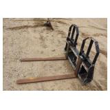 Pallet Forks Skidsteer mount, walk through
