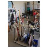 Yard tools & rolling rack