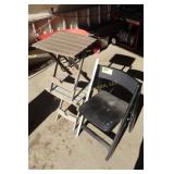 folding chair & folding side tables
