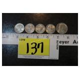 4 Susan B Anthony 1979 Dollars & 83 Kennedy $1/2