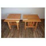 2 matching side tables