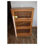 3 Tier glass front shelf