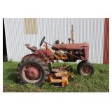 Farmall B Tractor w/ Woods 59 Belly Mower