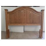 Oak Headboard In Good Condition, Measures Roughly