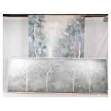 Pair of modern home decor prints! 61 1/2" l x 21