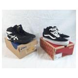 2 pairs of shoes! New! ASICS kids US 6 and vans
