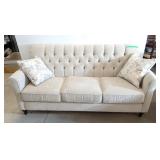 Upholstered Decor-Rest Brand Sofa With Throw