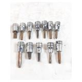 12 snap on 3/4" socket bit drivers