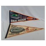 Final Season Stadium Pennants for The Detroit