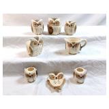 Owl Lovers Lot To Of 8 Pieces Of Owl Themed