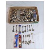 Large lot of collector spoons