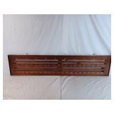 Antique Hand Painted Wood Billiard Score Board
