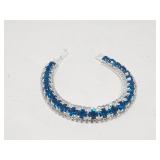 Stunning Glitzy formal ware bracelet. Unmarked.