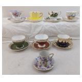 Tea Cup And Saucer Lot Of 8 Different Sets
