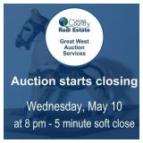 Auction begins to close Wednesday, May 10, 2023,