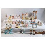 Lot of Salt and pepper shakers with extras!