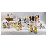 Lot of various salt and pepper shakers. Various