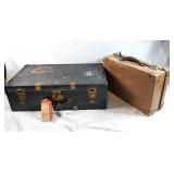 Pair of vintage Travel suitcases. Great for