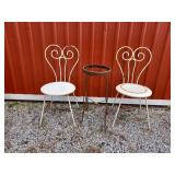Outdoor Table And Chair Set, Chairs Are Metal