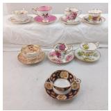 Tea Cup And Saucer Lot Of 8 Different Sets