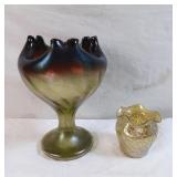 Lot Of 2 Vintage Loetz Brand ( Austria ) Art