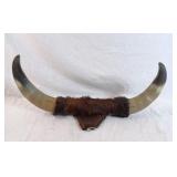 Vintage Mounted Bull Horn Rack, Makes A Great