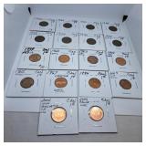 18 Canadian Small Cents Starting With 1920