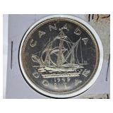 Mint State 1949 Canada One Dollar Coin