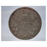Coin Mart Graded Fine 1858 Canada Twenty Cent