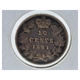 Extra Fine 1901 Canada Dime