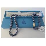 Vintage 18" Pearl Necklace 14K gold clasp