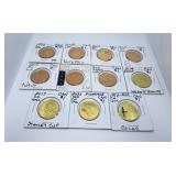 11 Choice Uncirculated Canadian Loonies Starting