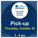Pickup Thursday, October 30, 2025, at 3-5 pm