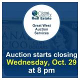 Auction begins to close Wednesday, October 29,