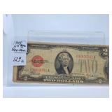 1928 US Two Dollar Bill & 1935 Silver Certificate