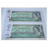 1967 Two in a Row or Sequence Centennial Canadian