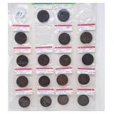 17 Big British Pennies Starting in 1890 Various