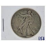 Very Fine 1944 U.S.A. Half-Dollar Coin