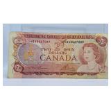 1974 Replacement Canadian Two Dollar Bill