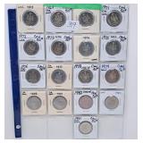 16 Canadian 50 Cent Pieces Uncirculated Starting